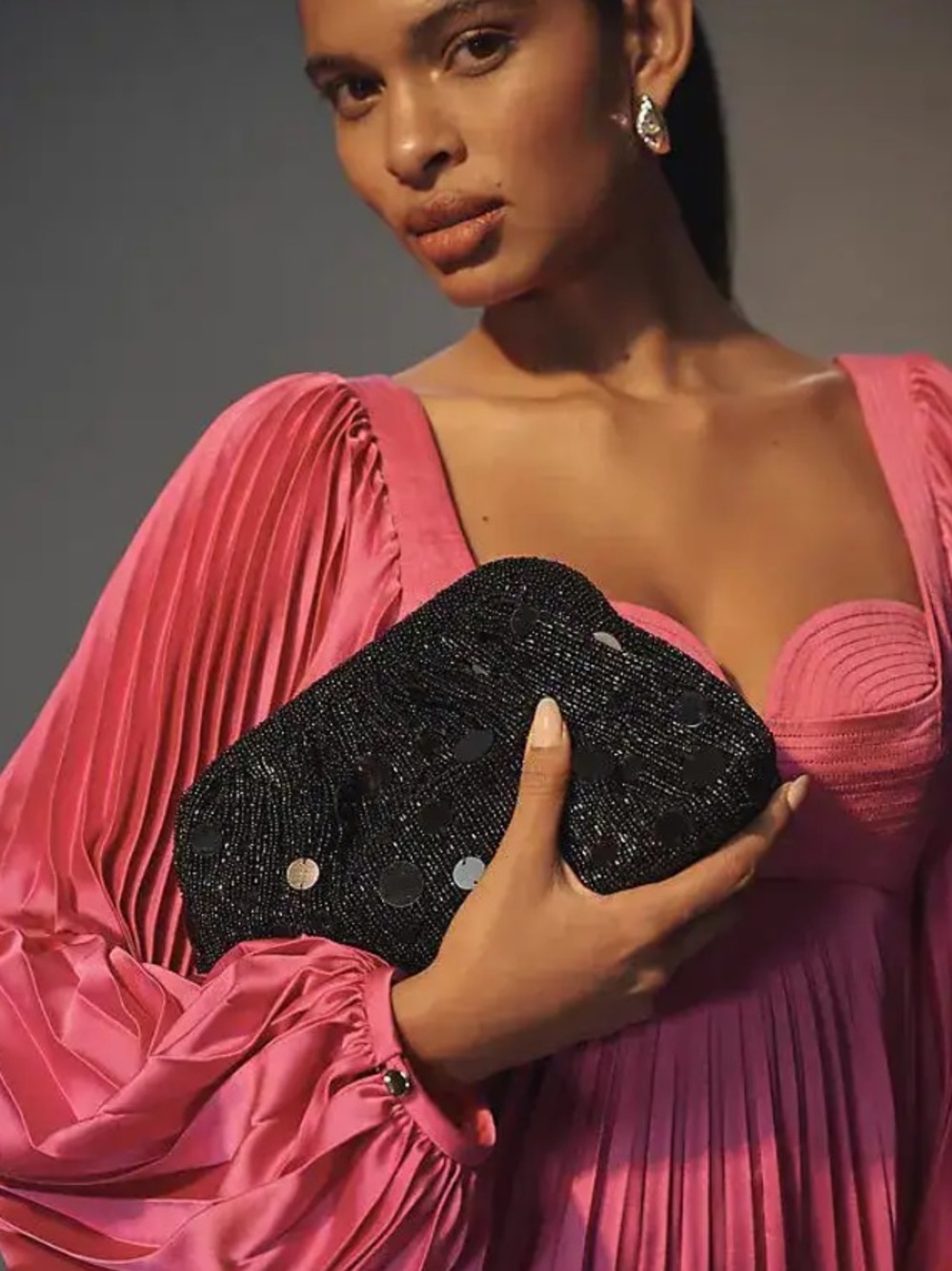Mirror Beaded Clutch |
Anthropologie
Color - Navy Blue